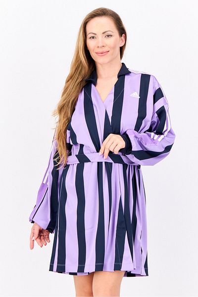 adidas Women Sportswear Fit Long Sleeves Outdoor Jersey Dress, Multicolor