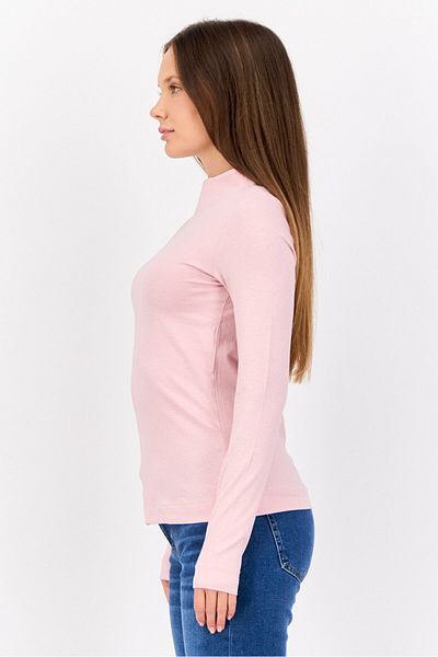 Esprit Women Boat Neck Long Sleeves Solid Top, Peach