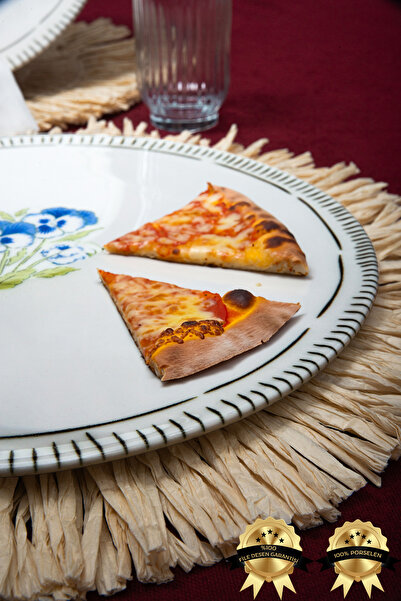 Heda Porselen Mimosa 32cm Set of 2 Pizza Plates