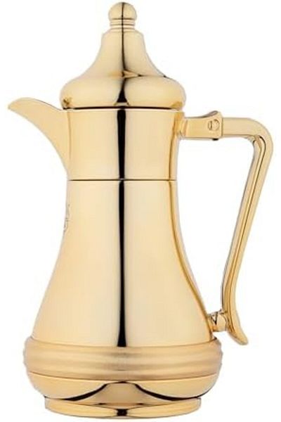 ALSAIF Tea Vaccum Flask Steel In Gold / Leak-proof And Keeps Drinks Hot 0.6 Liter