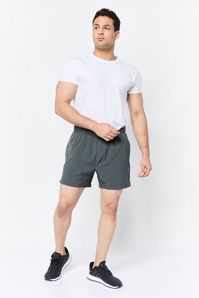 Mister Men 5 Inseam Sportswear Fit Training Shorts, Dark Grey