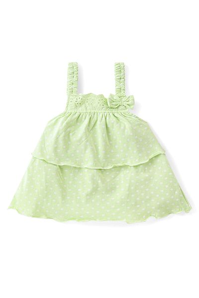 Babyhug Babyhug Single Jersey Knit Sleeveless Top & Skirt Set with Leaf Print - Multicolour