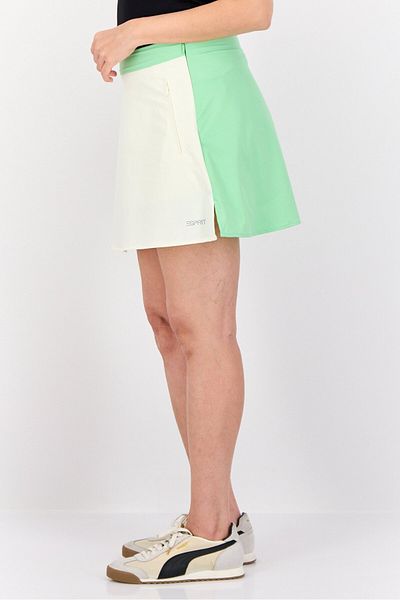 Esprit Women Two Tone Mini Skorts, Multicolor