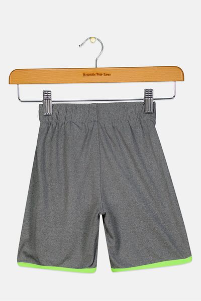 Puma Kids Boy Pull On Brand Logo Shorts, Grey