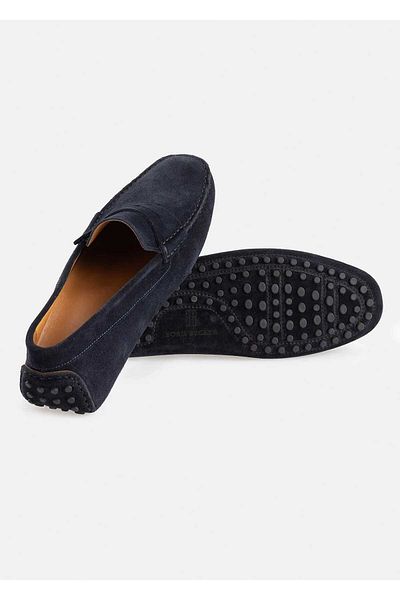 Boris Becker Noeva Navy Blue Color Suede Loafer