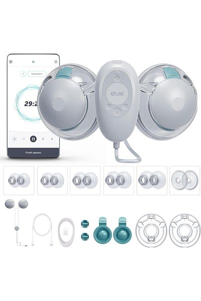 Elvie Stride 2 | Double Electric Breast Pump - Hands-Free Breast Pump - Wearable Breast Pump