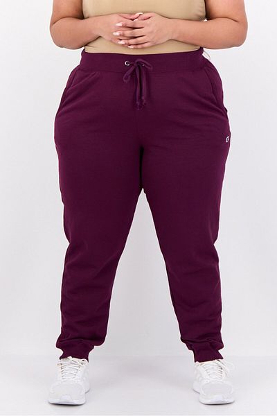 Champion Women Plus Size Outdoor Sweatpants, Burgundy
