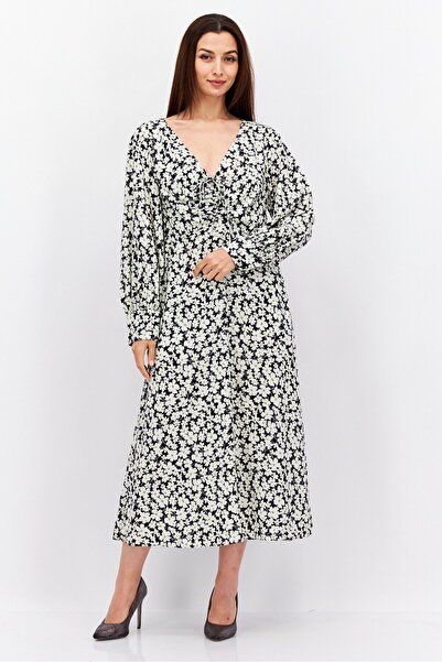 Rebecca Taylor Women Floral Pattern Maxi Dress, Multicolor