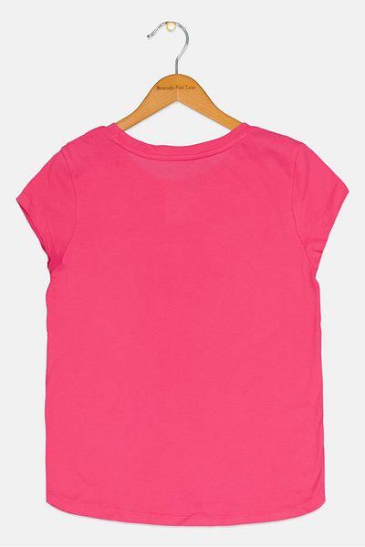 GAP Kids Girl Graphic Print Short Sleeves T-Shirt, Pink