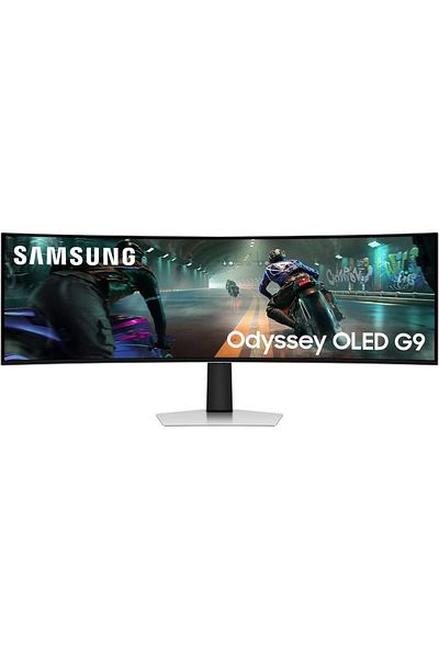 Samsung Monitor Gaming OLED Samsung Odyssey G9 49", DQHD (5120 x 1440), Ecran curbat, 144 Hz, 0,03 ms