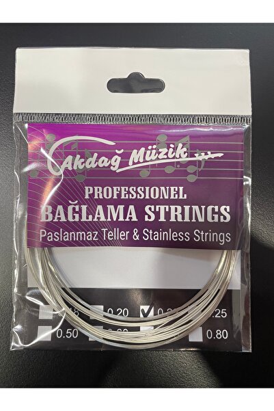AKDAĞ MÜZİK PROFESYONEL UZUN SAP 0.22 SAZ TELİ EKSTRA BAM TELİ HEDİYELİ VE TE...