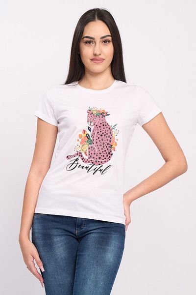 Timeout Tricou dama maneca scurta cu imprimeu