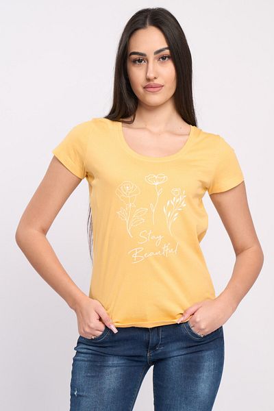 Timeout Tricou dama maneca scurta cu imprimeu floral