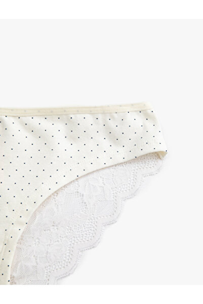 Koton Βαμβακερή δαντέλα Λεπτομερή βραζιλιάνικη βασική κιλότα