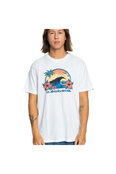 Quiksilver Λευκό ανδρικό μπλουζάκι - Rıdıng Today SS