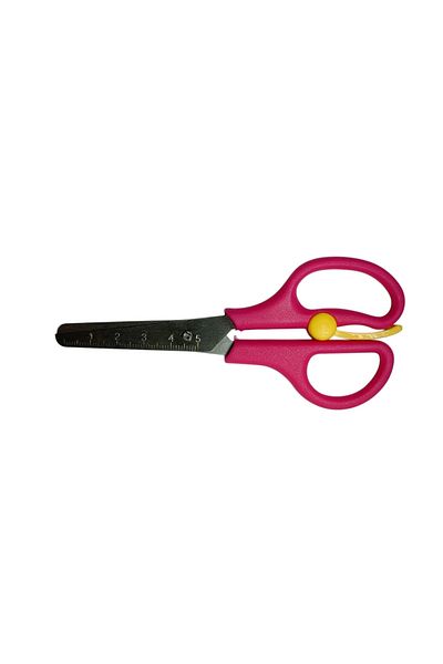 Linea Spring School Scissors with Ruler (Pink)