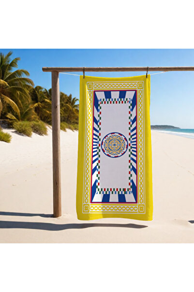 Evmila Colorful Patterned Towel 75X150 cm Quick Drying Soft Fabric Suitable f...
