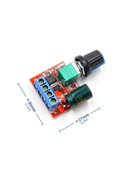 OEM 5A 35V Mini Dc Motor Pwm Potlu Hız Kontrol Devresi 90 Watt