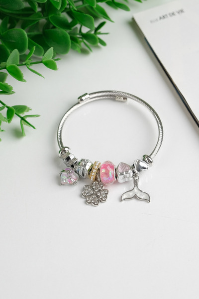 Jack Ferrero ÇELİK RENK ATMAZ KELEPÇE FİGÜRLÜ BİLEKLİK (FİGÜRLER KARIŞIK GELM...