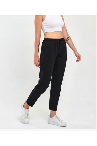 UYN SPORT Black Straight Leg Oversize Fit Comfortable Wear Sweatpants
