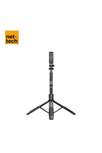 Nettech ANT-MT04 Taşınabilir Selfie Çubuk Multi-Function Tripod Stand - Siyah