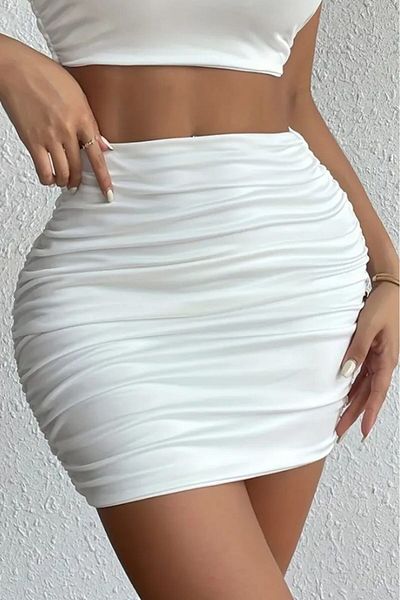 BENİMOLMALI Mini fustă scurtă cu șnur Fancy Sexi Fusta Design Model