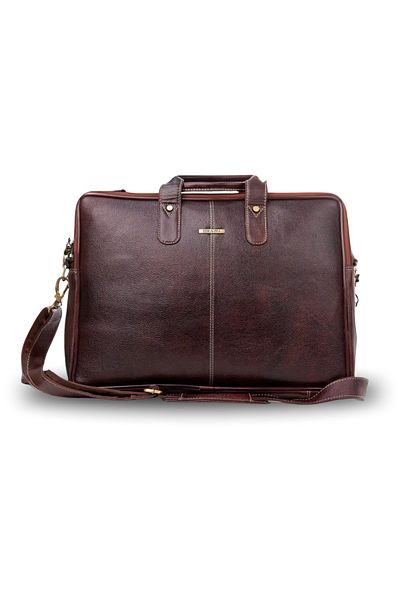 ORAMI PROFESSIONAL PREMIUM LEATHER LAPTOP BAG WITH SHOULDER STRAP