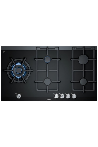 Siemens ER9A6SB70 StepFlame Wok Gözlü Siyah Cam Ankastre Ocak