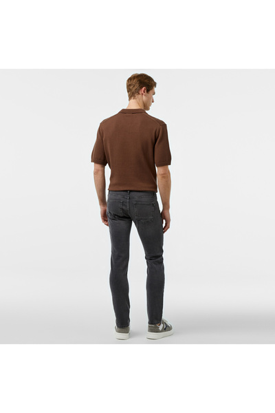 Nautica Erkek Gri Slim Fit Jean Pantolon