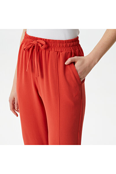 Nautica Kadın Kırmızı Relaxed Fit Pantolon