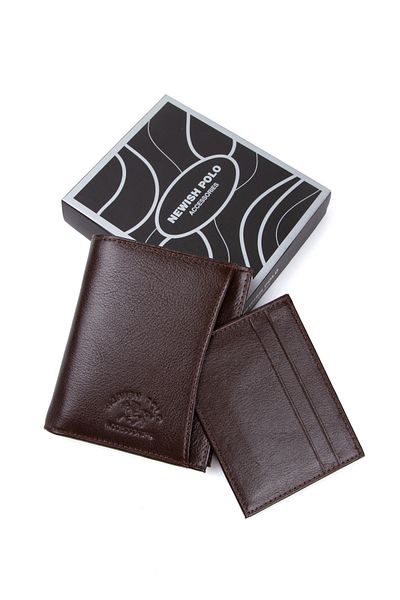 Newish Men's Genuine Leather Wallet and Card Holder