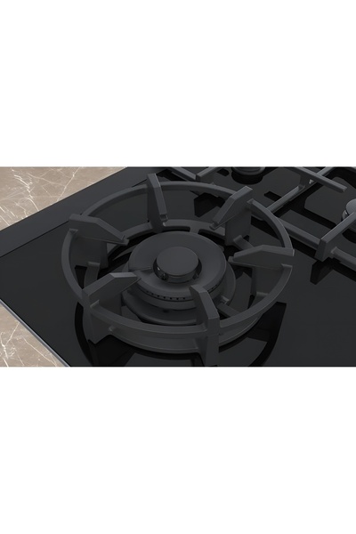 Siemens ER9A6SB70 StepFlame Wok Gözlü Siyah Cam Ankastre Ocak