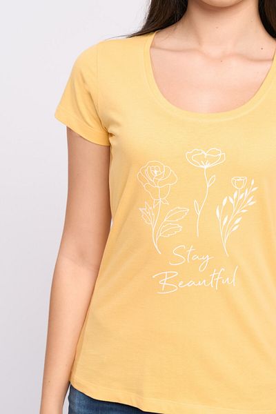 Timeout Tricou dama maneca scurta cu imprimeu floral