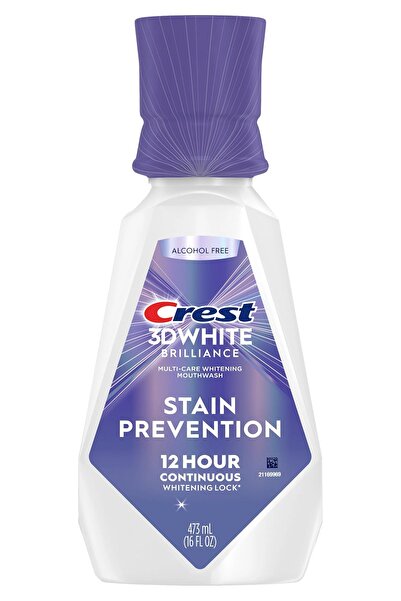 CREST 3DWhite Brilliance Stain Prevention Alkolsüz Ağız Bakım Suyu 473ML