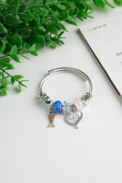 Jack Ferrero ÇELİK RENK ATMAZ KELEPÇE FİGÜRLÜ BİLEKLİK (FİGÜRLER KARIŞIK GELM...