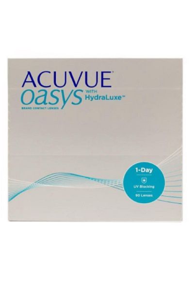 ACUVUE Oasys 1-Day with Hydraclear Plus Packs of 90 Contact Lenses, Natural, -0.75