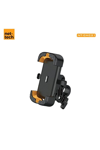 Nettech ANT-CHC21 Bisiklet-Motosiklet Kıskaçlı Telefon Tutucu - Siyah