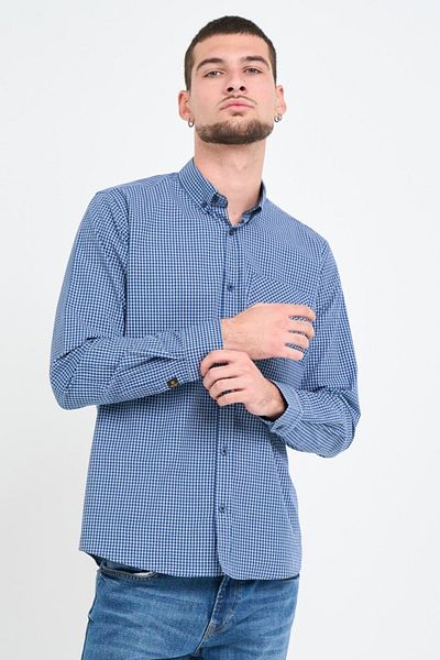 Kenvelo Camasa barbat regular cu model in carouri mici
