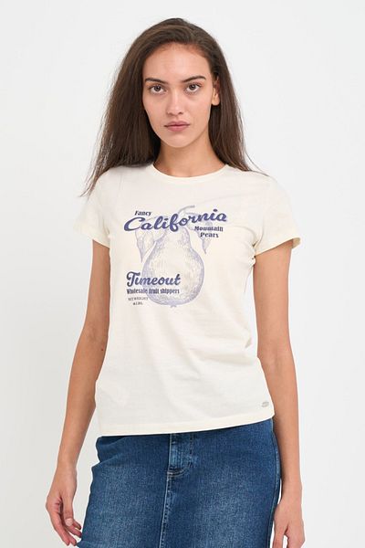 Timeout Tricou dama cu logo si imprimeu grafic