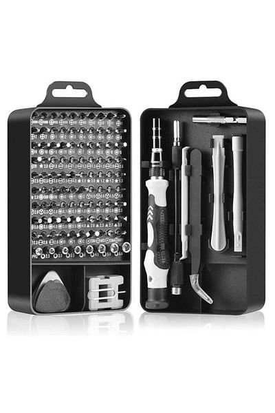COOYA 115-Pieces Precision Magnetic Screwdriver Set, With Handle, 29 bits, Repair Tool for Electronics