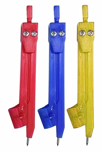 Artlantis Plastic Compass 3 Pcs Colorful Plastic Compass Economic School Tech...