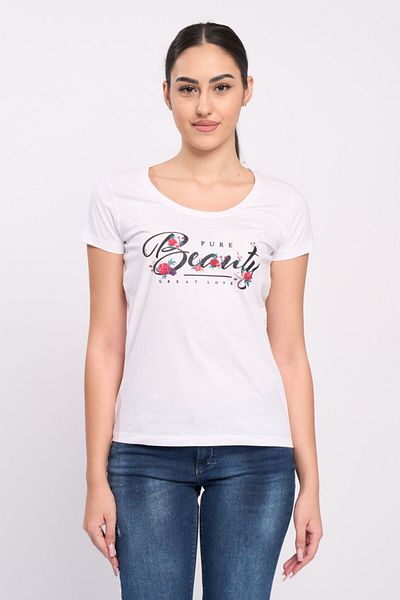 Timeout Tricou dama cu maneca scurta si imprimeu text