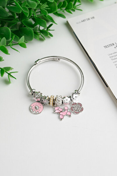 Jack Ferrero ÇELİK RENK ATMAZ KELEPÇE FİGÜRLÜ BİLEKLİK (FİGÜRLER KARIŞIK GELM...