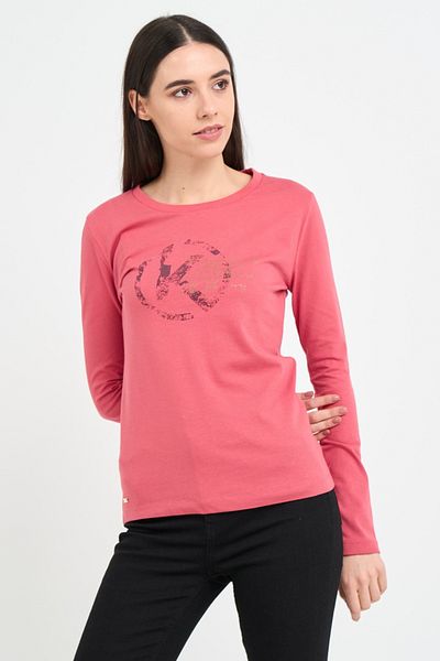 Kenvelo Women's long-sleeved T-shirt with logo print