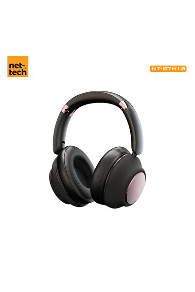 Nettech Nt-bth18 Lenyes Kablosuz Kulak Üstü Bluetooth Kulaklık - Siyah