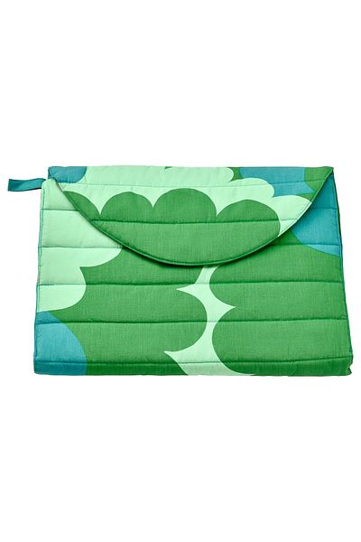 IKEA Grönfink Foldable Babycare Mat Green 70x35 Cm – Portable, Padded Changing Mat |
