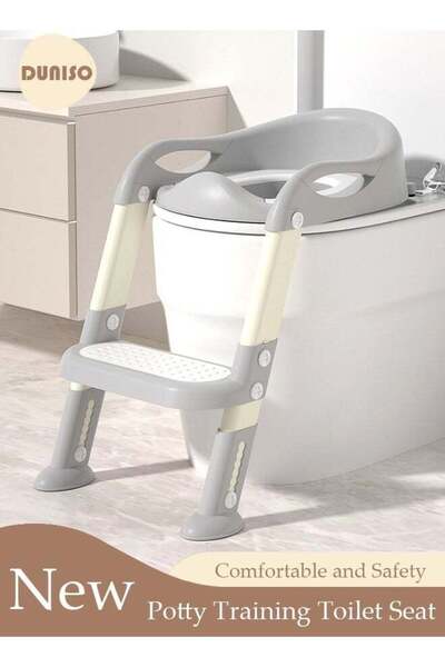 Generic DUNISO Kids' Potty Training Toilet Seat, Toddler Toilet Seat With Step Stool Ladder