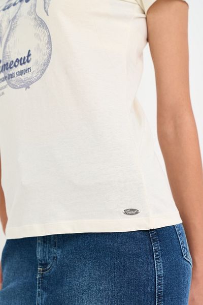 Timeout Tricou dama cu logo si imprimeu grafic