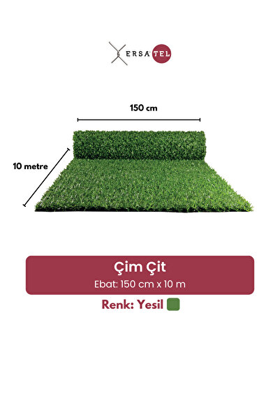 ERSA DEMİR ÇELİK Premium 1 Top Çim Çit (10 METRE) 150cm