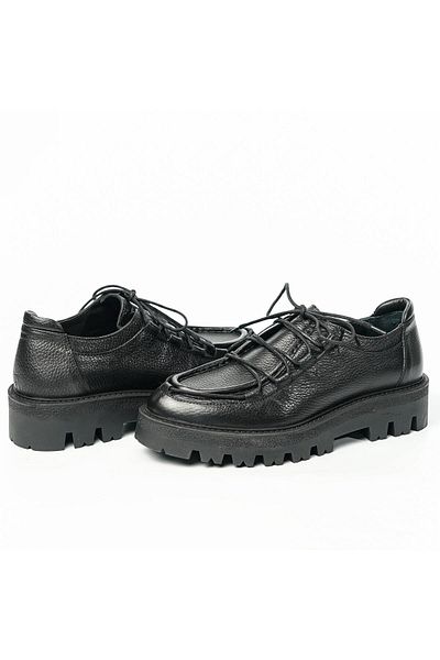 TETRİ Men's Black Casual Shoes - Babylon Model, Genuine Leather, Handmade